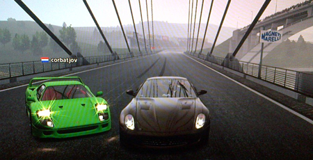 Corba brothers racing in a (feck ugly) Ferrari F40 and 599 GTB.