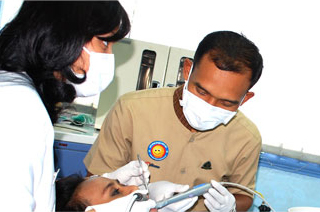 Dental professionals at Lembaga Kedokteran Gigi TNI AL R.E. Martadinata